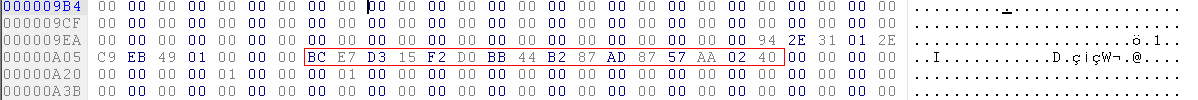 GUID corresponding with PDB